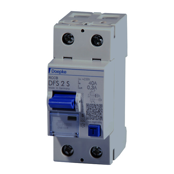 Residual current circuit-breakers DFS 2 A S, two-pole<br/>Residual current circuit-breakers DFS 2 A S, two-pole