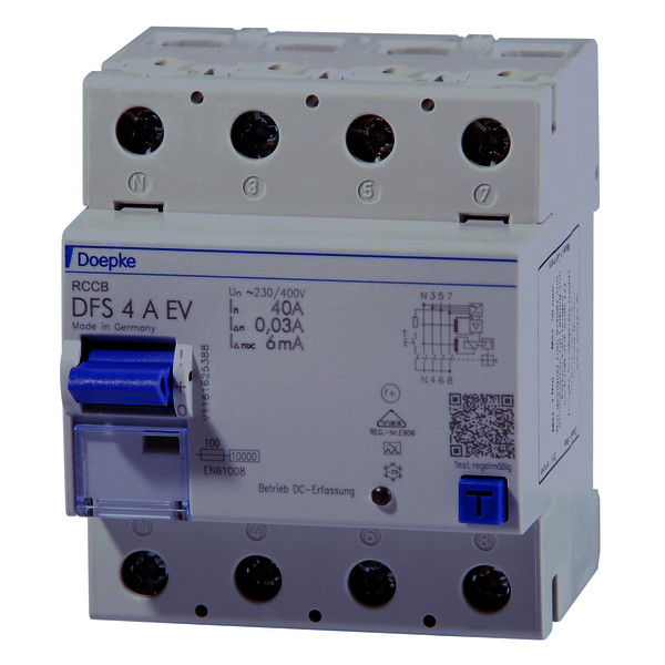 Residual current circuit-breakers DFS 4 A EV, two-and-four-pole<br/>Residual current circuit-breakers DFS 4 A EV, two-and-four-pole