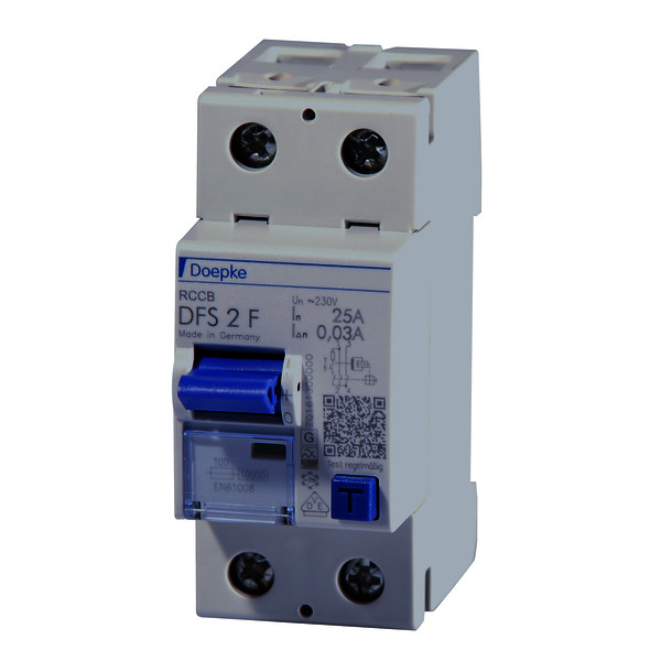 Residual current circuit-breakers DFS 2 F, two-pole<br/>Residual current circuit-breakers DFS 2 F, two-pole