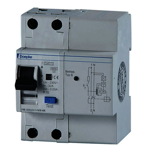 RCCB with overcurrent protection FIB Type B  NK, 1+N-pole<br/>RCCB with overcurrent protection FIB Type B  NK, 1+N-pole