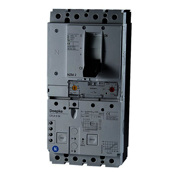 Circuit-Breakers with Residual current device DFL 8 B SK<br/>Circuit-Breakers with Residual current device DFL 8 B SK