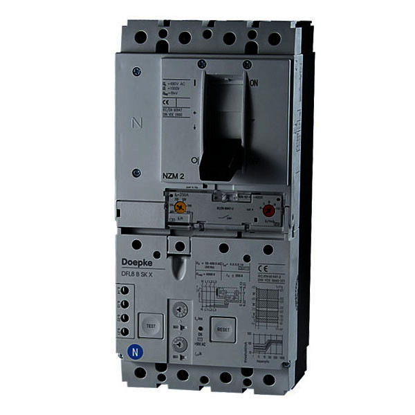 Circuit-Breakers with Residual current device DFL 8 B SK X<br/>Circuit-Breakers with Residual current device DFL 8 B SK X