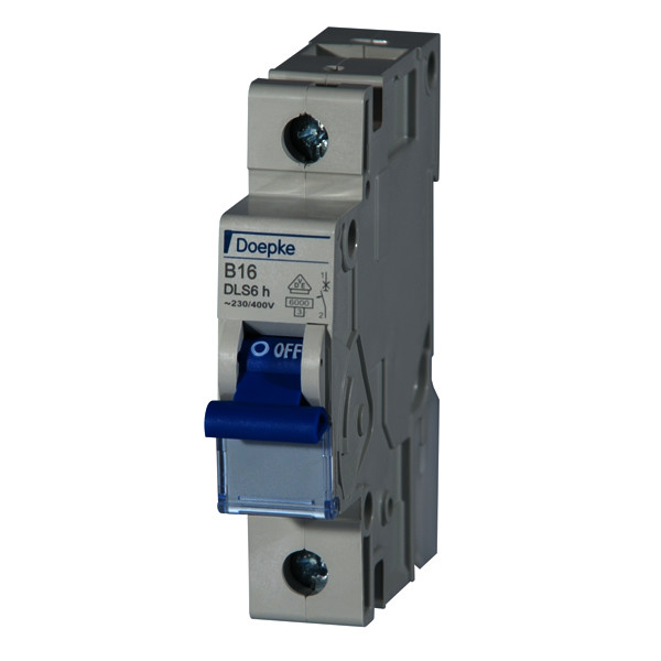 Miniature circuit-breakers DLS 6h, B characteristic, one pole<br/>Miniature circuit-breakers DLS 6h, B characteristic, one pole