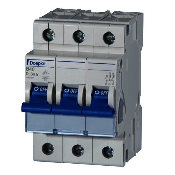 Miniature circuit-breakers DLS 6h, B characteristic, three pole<br/>Miniature circuit-breakers DLS 6h, B characteristic, three pole