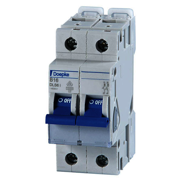 Miniature circuit-breakers DLS 6i, B characteristic, two pole<br/>Miniature circuit-breakers DLS 6i, B characteristic, two pole