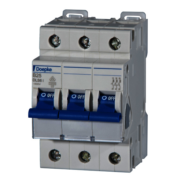 Miniature circuit-breakers DLS 6i, B characteristic, three pole<br/>Miniature circuit-breakers DLS 6i, B characteristic, three pole