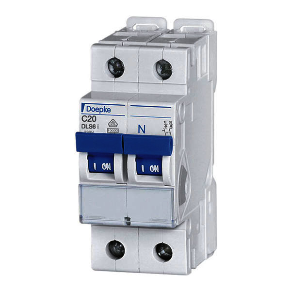 Miniature circuit-breakers DLS 6i, C characteristic, one-pole + N<br/>Miniature circuit-breakers DLS 6i, C characteristic, one-pole + N