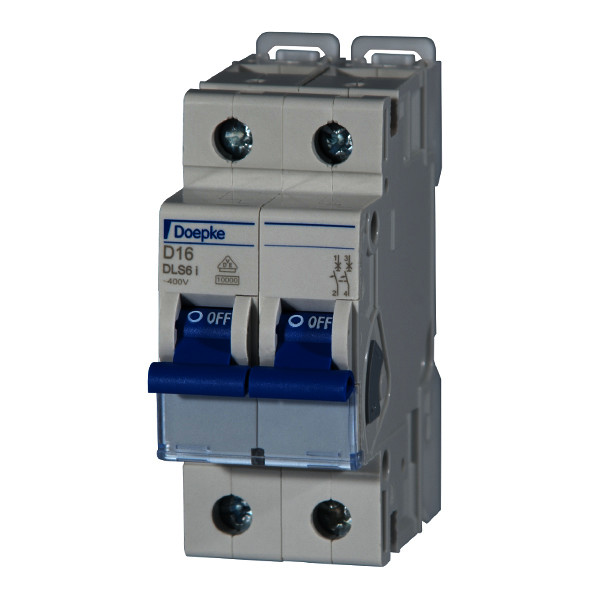 Miniature circuit-breakers DLS 6i, D characteristic, two-pole<br/>Miniature circuit-breakers DLS 6i, D characteristic, two-pole