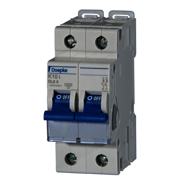 Miniature circuit-breakers DLS 6i, K characteristic, two-pole<br/>Miniature circuit-breakers DLS 6i, K characteristic, two-pole