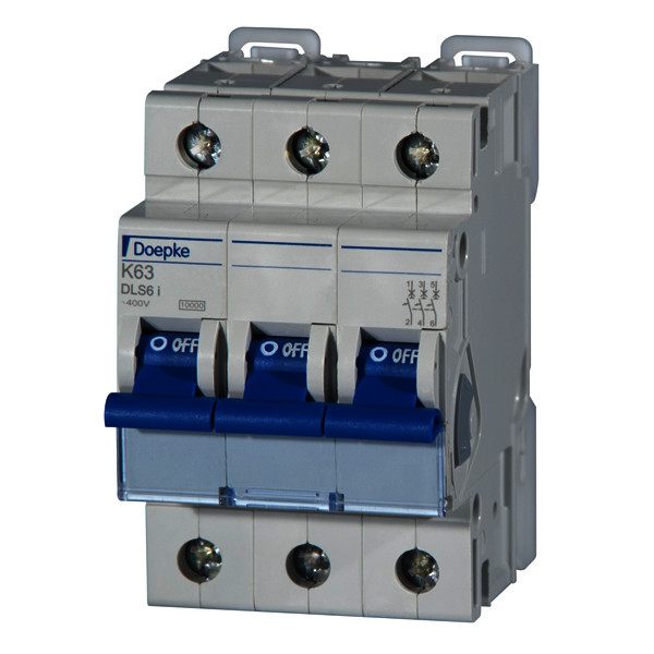 Miniature circuit-breakers DLS 6i, K characteristic, three-pole<br/>Miniature circuit-breakers DLS 6i, K characteristic, three-pole